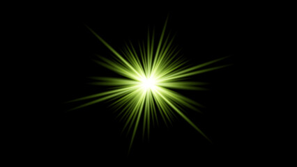 Radiant green starburst a brilliant explosion of light and energy © Sobuj