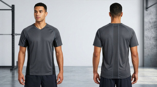 Maqueta de una camiseta deportiva.