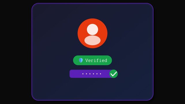 Account Verification Process Animation