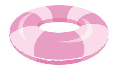浮き輪のイラスト素材/ Life Buoy and Swim Ring Illustration © kishi-yu