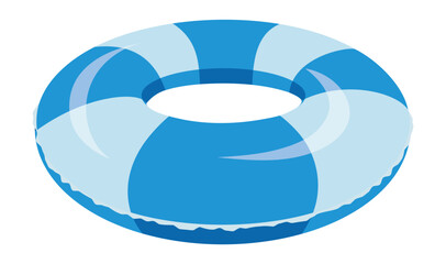 浮き輪のイラスト素材/ Life Buoy and Swim Ring Illustration © kishi-yu