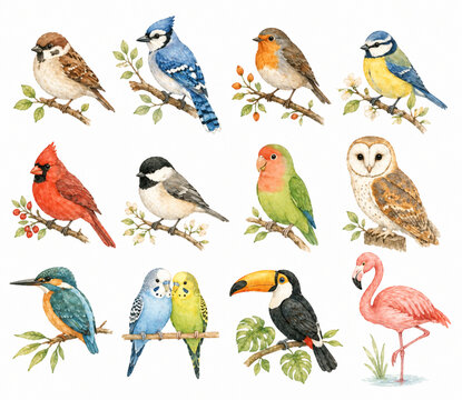 Beautiful Variety of Wild and Exotic Bird Species