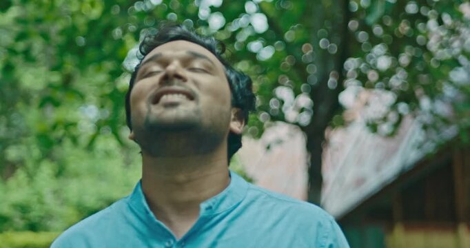 Cinematic love sequence with a girl in a red dupatta running in slow motion as it gently touches her lover&rsquo;s face, symbolizing dreamy romance and deep emotions