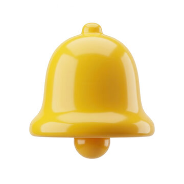 Yellow Bell Object Closeup.