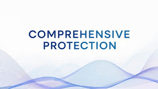 Comprehensive Protection Text with Abstract Wave Design
