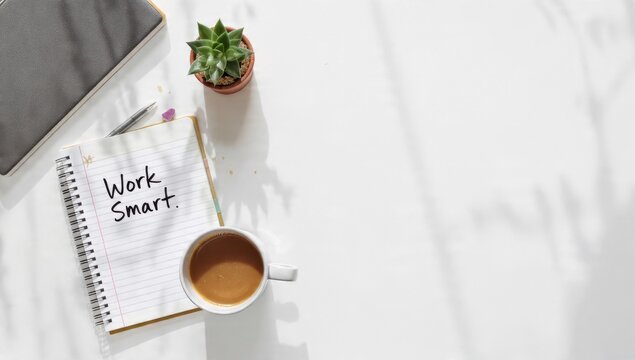 Work Smart Office Desk Setup