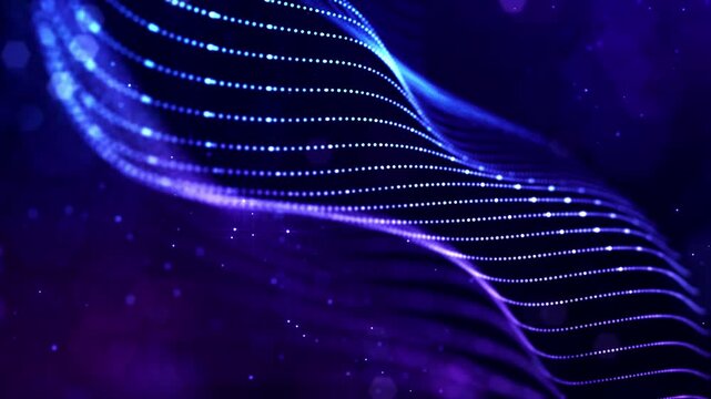 3d render vj loop Subtle illuminated currents expose enigmatic stellar landscapes artistically crafted. Dimly glowing ocean movements unveil hidden universe vistas with artistic and surreal