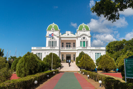 Cuba, Cienfuegos, Punta Gorda. Cienfuegos Club.  Former exclusive yacht club, now an upscale tourist restaurant and marina.