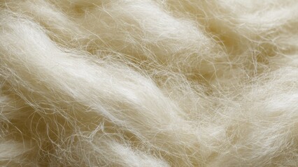Obraz premium Close-up of Soft White Fibers Texture