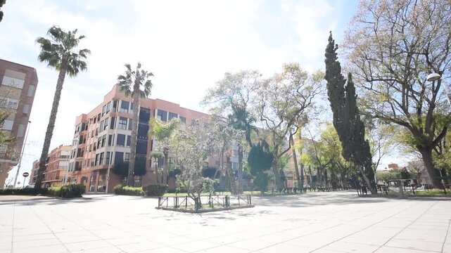 Moncada Valencia Town Square with Urban Architecture and Public Space