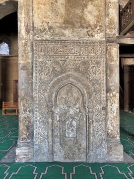 The Tulunid Mosque in Cairo, Egypt, was built between 876 and 879 by Ahmed bin Tulun, the founder of the Tulunid dynasty, the first Turkic state established in Egypt.