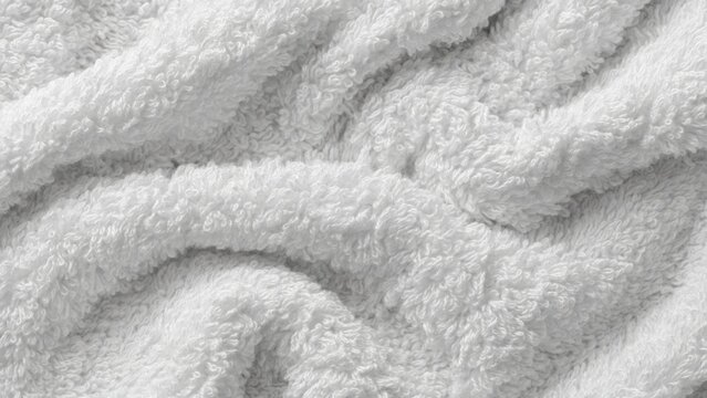 Soft White Terry Cloth Texture