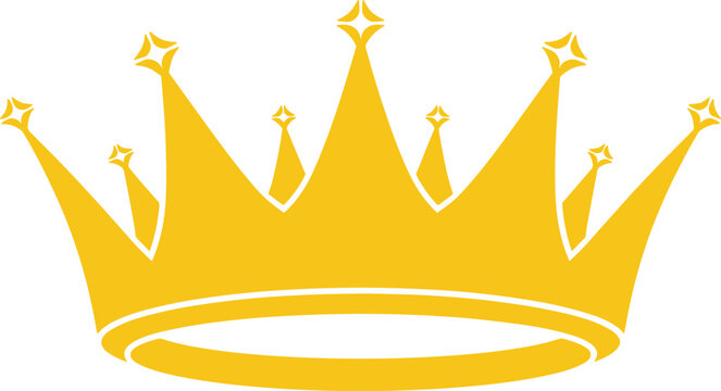 Golden Crown with Star Embellishments royal king