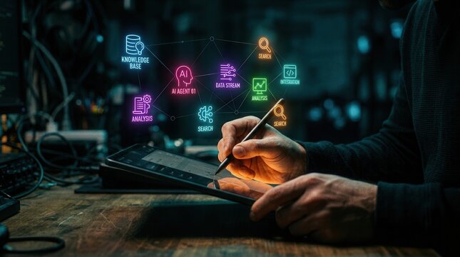 AI-Powered Data Analysis & Knowledge Base Integration in Tech Workspace