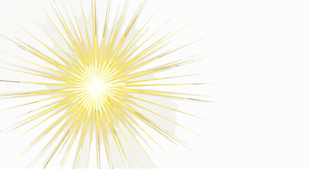 Obraz premium Bright golden starburst explosion with radiant rays