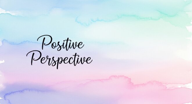 Positive Perspective Watercolor Background