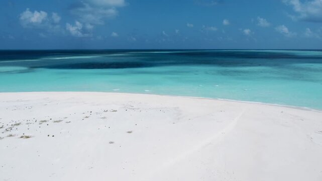Different Shades Of Blue In The Paradisiac Beach 