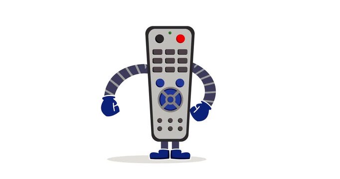 Animated footage of a electronic remote control