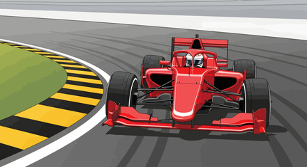 Red Formula One Race Car © Aufa