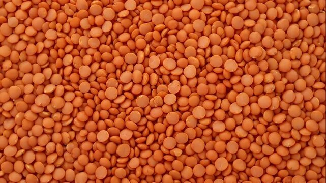 Top View Background of Raw Dried Red Lentils