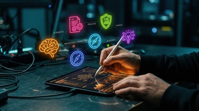 AI Agents and Knowledge Graph Synergy for Digital Transformation