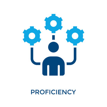 Proficiency Icon Dual Tone Style. Vector Illustration For Graphic Design