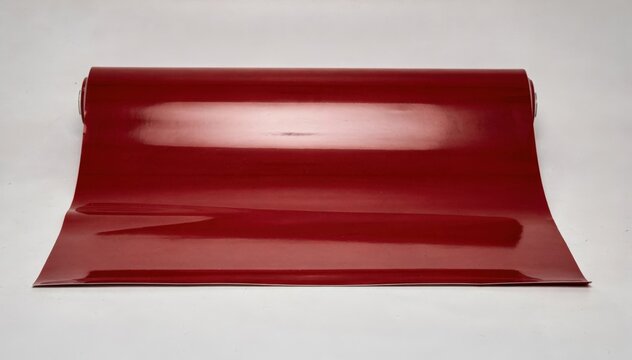 Medium shot featuring solid color highgloss castcoated giftwrap with a mirrorlike shine emphasizing the flawless smooth surface achieved through precise wet coating.