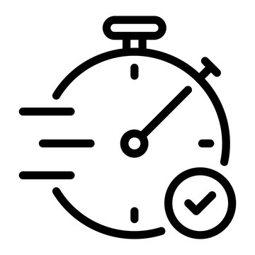 timer line icon