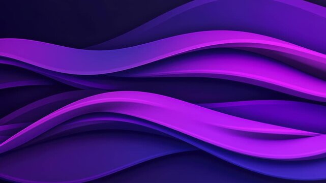 Abstract Purple Waves: A mesmerizing display of flowing, layered waves in gradients of violet and purple, creating a dynamic and visually stimulating piece.