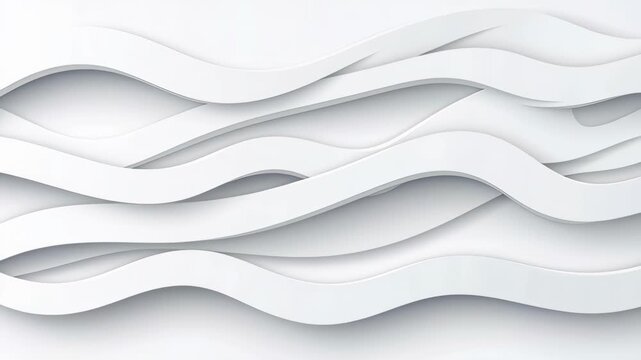 Abstract Waves: A captivating arrangement of undulating white waves, creating a sense of dynamic flow and modern elegance.