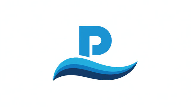 Minimalist illustration shows two recreational objects on water with a single letter symbol
