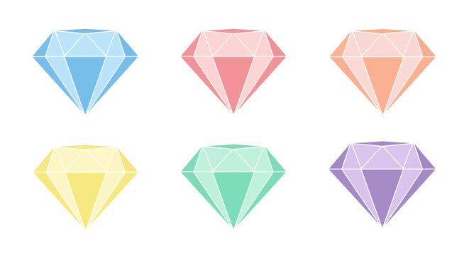 Collection of Six Colorful Gemstones.
