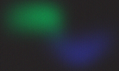 Obraz premium Noise texture grainy gradient dark background, blue green black abstract wide banner backdrop with copy space Dark grainy noise texture background, blue green black gradient wide banner design 