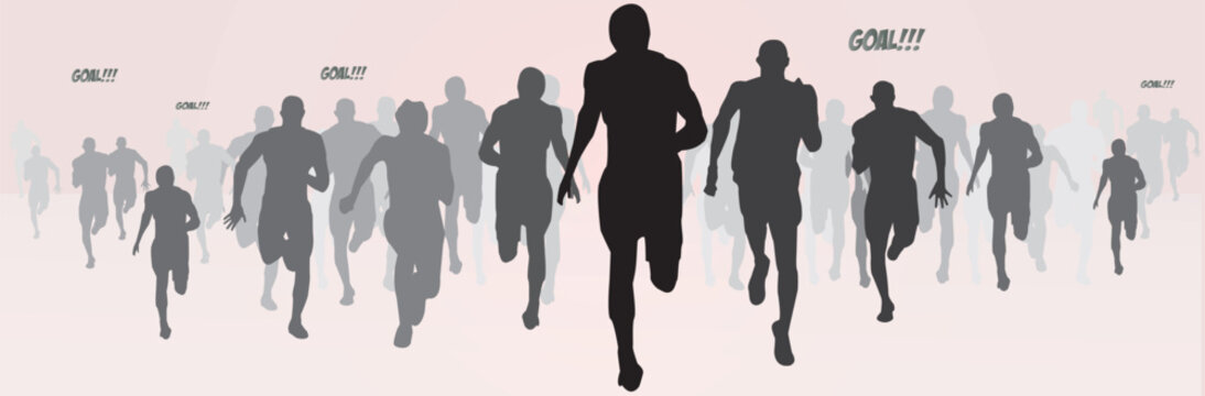 Soccer Fans Running and Cheering Concept Illustration, World Cup 2026 Sports Event and Match Day Atmosphere, Flat Vector Graphic Design of Supporters