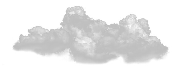 Naklejka premium Cloud sky set of isolated white clouds with various shape and size on transparent background. Soft, fluffy cloud texture with natural appearance,weather element, mockup or foggy background.