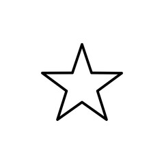 Obraz premium Star outline icon for rating