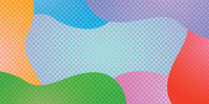 Colorful Pop Art Abstract Geometric Background Illustration