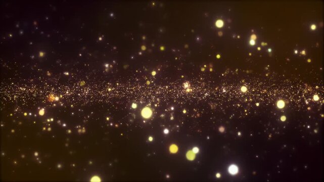 幻想的な光粒子が奥行きを生む上質な抽象背景