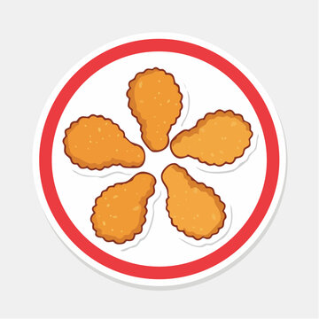 Crispy Fried Chicken Wings on a Plate