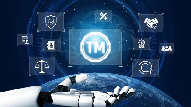 AI-generated visual of trademark compliance, intellectual property protection, and legal trademark system Marrow
