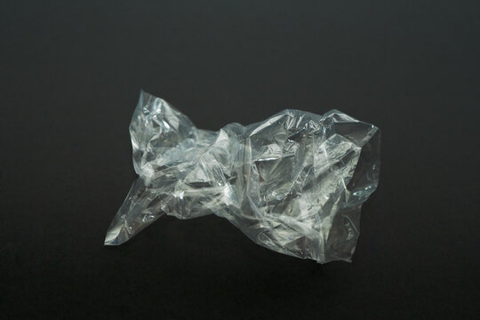 Clear trasparent plastic bag
