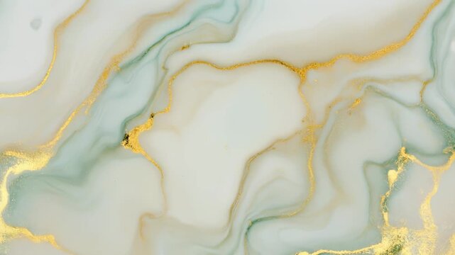 偶然に広がるマーブル模様と透明な層が重なる高級抽象背景