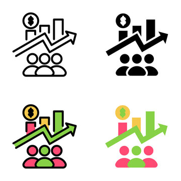 Per capita icon collection of various styles for design branding, print and digital media
