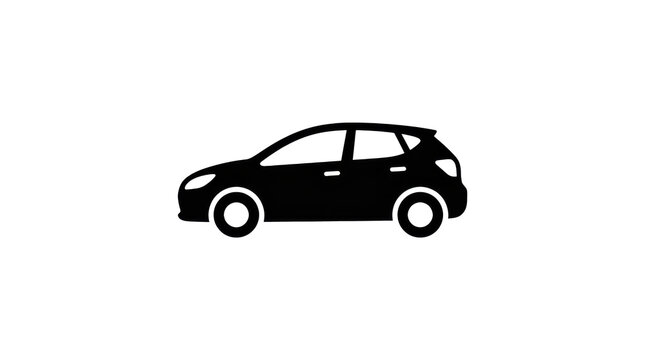 Isolated side view of a red sport automobile suv vector design, a fast classic transport vehicle model for speed and road traffic