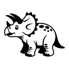 Triceratops Dinosaur © KayBeeSVGs
