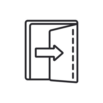 logout icons outline and Flat Style,transparent background
