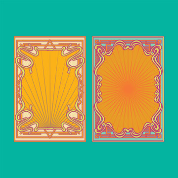 Vintage Art Nouveau Frame Illustration