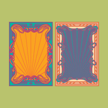 Vintage Art Nouveau Frame Illustration