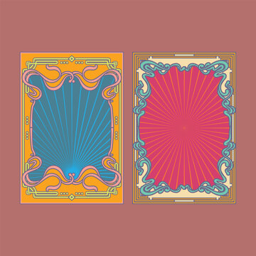 Vintage Art Nouveau Frame Illustration