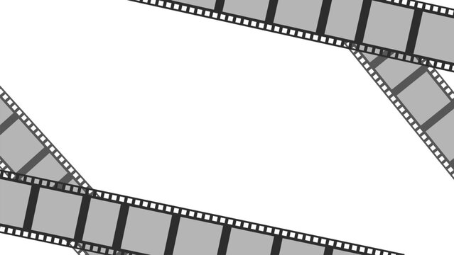 Border film animation with transparent background